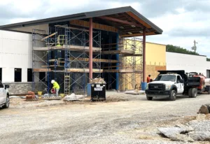 The new Tulsa Animal Services shelter under construction on 3.5 acres at 5995 E.
