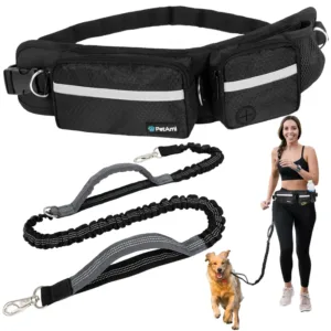 PetAmi Dog Leash Bag Deluxe hands-free waist bag