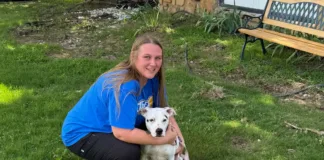 Why I Foster: More Than 100 Second Chances Michal Lahl with one of the many foster dogs who have found a temporary refuge in her home.