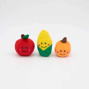 ZippyPaws Miniz Fall Harvest plush dog toys